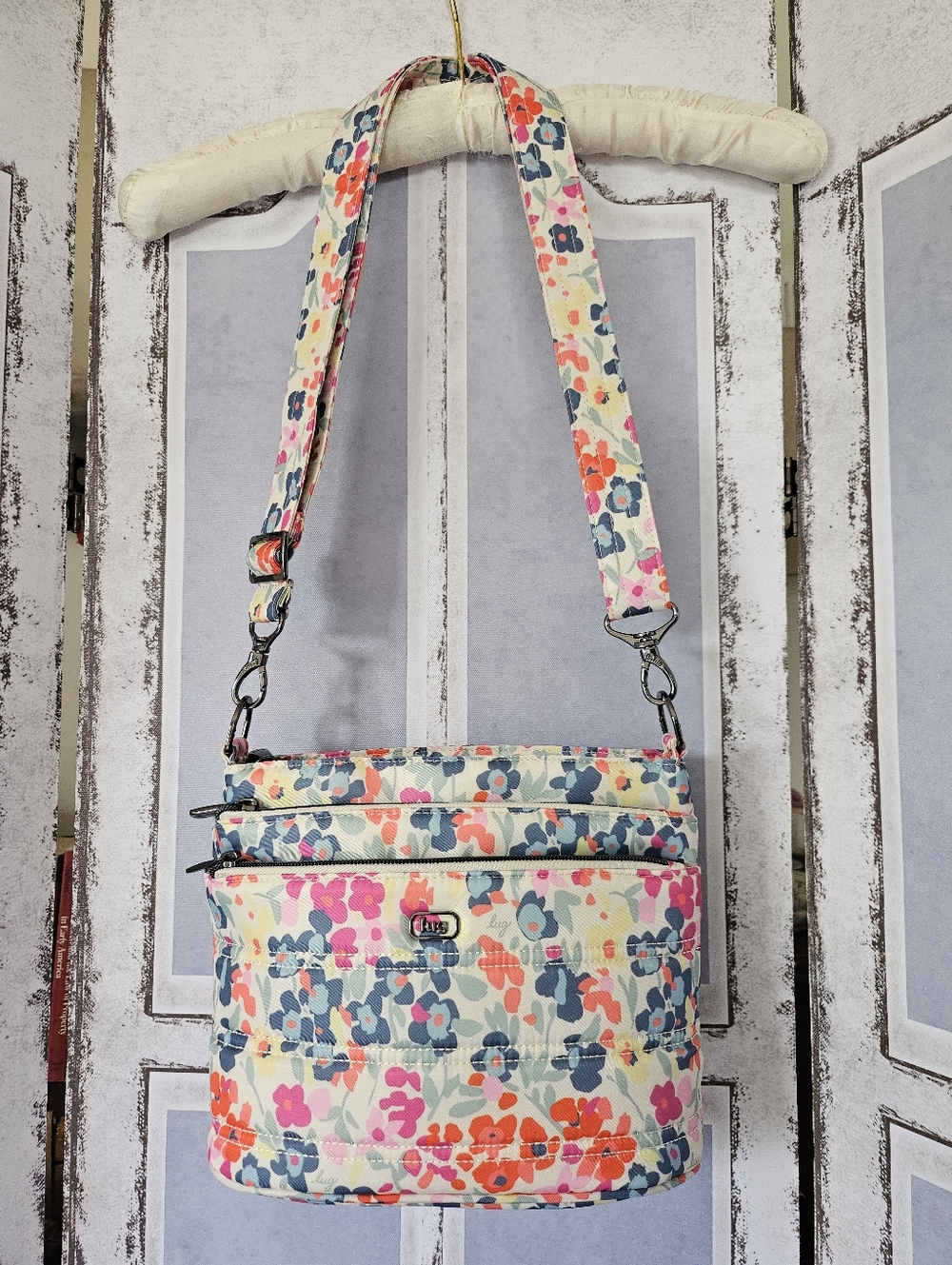 Lug Corral Crossbody Or Shoulder Bag In  Wildflower Meadow NWOT